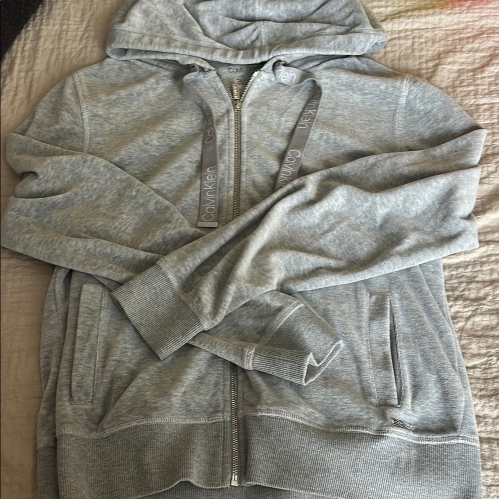 Calvin Klein Heather Gray Velour SET